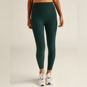 Spacedye Out Of Pocket High Waisted Midi Legging XS Midnight Green
